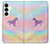 S3203 Arc en ciel Licorne Etui Coque Housse pour Samsung Galaxy S25 Plus