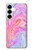 S3444 Art numérique liquide coloré Etui Coque Housse pour Samsung Galaxy S25 Plus
