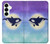 S3807 Killer Whale Orca Lune Pastel Fantaisie Etui Coque Housse pour Samsung Galaxy S25 Plus