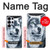 S0123 Loup blanc Etui Coque Housse pour Samsung Galaxy S25 Ultra