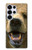 S0840 Grizzly Bear visage Etui Coque Housse pour Samsung Galaxy S25 Ultra