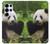 S1073 Panda Prenez plaisir à manger Etui Coque Housse pour Samsung Galaxy S25 Ultra