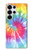 S1697 Tie Dye coloré imprimé graphique Etui Coque Housse pour Samsung Galaxy S25 Ultra