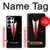 S1805 Costume Noir Etui Coque Housse pour Samsung Galaxy S25 Ultra