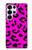S1850 Motif rose Léopard Etui Coque Housse pour Samsung Galaxy S25 Ultra