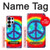 S1870 Tie Dye Paix Etui Coque Housse pour Samsung Galaxy S25 Ultra