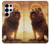 S1957 Lion Etui Coque Housse pour Samsung Galaxy S25 Ultra