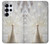 S1980 blanc Paon Etui Coque Housse pour Samsung Galaxy S25 Ultra