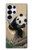 S2210 Peinture Art Panda Fluffy Etui Coque Housse pour Samsung Galaxy S25 Ultra