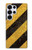 S2231 Noir et Jaune Ligne de risque rayé Etui Coque Housse pour Samsung Galaxy S25 Ultra