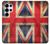 S2303 Drapeau britannique UK Millésime Etui Coque Housse pour Samsung Galaxy S25 Ultra