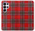 S2374 Motif Tartan Rouge Etui Coque Housse pour Samsung Galaxy S25 Ultra