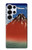 S2390 Katsushika Hokusai Fuji Rouge Etui Coque Housse pour Samsung Galaxy S25 Ultra