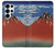 S2390 Katsushika Hokusai Fuji Rouge Etui Coque Housse pour Samsung Galaxy S25 Ultra