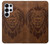 S2529 Leo Zodiaque Zodiaque marron Impression graphique Etui Coque Housse pour Samsung Galaxy S25 Ultra