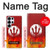 S2803 Feu Rouge Diable Lance Symbole Etui Coque Housse pour Samsung Galaxy S25 Ultra