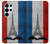 S2859 Drapeau France millésimé Tour Eiffel Etui Coque Housse pour Samsung Galaxy S25 Ultra