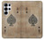 S2928 Ace Carte pique millésimé Etui Coque Housse pour Samsung Galaxy S25 Ultra