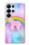 S3070 Arc en ciel pastel ciel Licorne Etui Coque Housse pour Samsung Galaxy S25 Ultra
