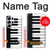 S3078 Noir et blanc Clavier de piano Etui Coque Housse pour Samsung Galaxy S25 Ultra