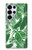 S3457 Papier Palm Monstera Etui Coque Housse pour Samsung Galaxy S25 Ultra