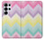 S3514 Arc en ciel Zigzag Etui Coque Housse pour Samsung Galaxy S25 Ultra