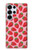 S3719 Modèle de fraise Etui Coque Housse pour Samsung Galaxy S25 Ultra