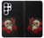 S3753 Roses de crâne gothique sombre Etui Coque Housse pour Samsung Galaxy S25 Ultra