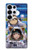 S3915 Costume d'astronaute paresseux pour bébé fille raton laveur Etui Coque Housse pour Samsung Galaxy S25 Ultra