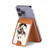 S1031 cheval Pinceau Magnetic Card Holder Wallet Stand with MagSafe for iPhone 16 15 14 13 Pro Max