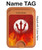 S2803 Feu Rouge Diable Lance Symbole Magnetic Card Holder Wallet Stand with MagSafe for iPhone 16 15 14 13 Pro Max