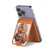 S2820 Dieu hindou Ganesha Ganapati Vinayaka Magnetic Card Holder Wallet Stand with MagSafe for iPhone 16 15 14 13 Pro Max