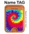 S2884 Tie Dye Swirl couleur Magnetic Card Holder Wallet Stand with MagSafe for iPhone 16 15 14 13 Pro Max