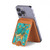 S2906 Aqua Turquoise Pierre Magnetic Card Holder Wallet Stand with MagSafe for iPhone 16 15 14 13 Pro Max