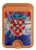 S3313 Croatie Drapeau graphique Football Millésime Magnetic Card Holder Wallet Stand with MagSafe for iPhone 16 15 14 13 Pro Max