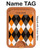 S3421 Noir Orange Blanc Argyle Plaid Magnetic Card Holder Wallet Stand with MagSafe for iPhone 16 15 14 13 Pro Max