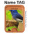 S3839 Oiseau bleu du bonheur Oiseau bleu Magnetic Card Holder Wallet Stand with MagSafe for iPhone 16 15 14 13 Pro Max
