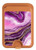 S3896 Stries d'or en marbre violet Magnetic Card Holder Wallet Stand with MagSafe for iPhone 16 15 14 13 Pro Max