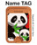 S3929 Panda mignon mangeant du bambou Magnetic Card Holder Wallet Stand with MagSafe for iPhone 16 15 14 13 Pro Max