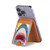 S3947 Caricature d'hélicoptère de requin Magnetic Card Holder Wallet Stand with MagSafe for iPhone 16 15 14 13 Pro Max