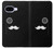 S1946 Sir Mustache Minimalisme Etui Coque Housse pour Google Pixel 9a