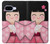 S3042 Japon fille Hina Sakura Kimono Poupée Etui Coque Housse pour Google Pixel 9a