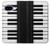 S3078 Noir et blanc Clavier de piano Etui Coque Housse pour Google Pixel 9a