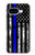 S3244 Ligne Bleu mince Etats-Unis Etui Coque Housse pour Google Pixel 9a