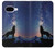 S3555 Loup Hurlant Million étoiles Etui Coque Housse pour Google Pixel 9a