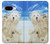 S3794 Ours polaire arctique amoureux de la peinture de phoque Etui Coque Housse pour Google Pixel 9a