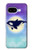 S3807 Killer Whale Orca Lune Pastel Fantaisie Etui Coque Housse pour Google Pixel 9a