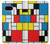 S3814 Composition de dessin au trait Piet Mondrian Etui Coque Housse pour Google Pixel 9a