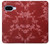 S3817 Motif de fleurs de cerisier floral rouge Etui Coque Housse pour Google Pixel 9a