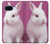 S3870 Mignon bébé lapin Etui Coque Housse pour Google Pixel 9a